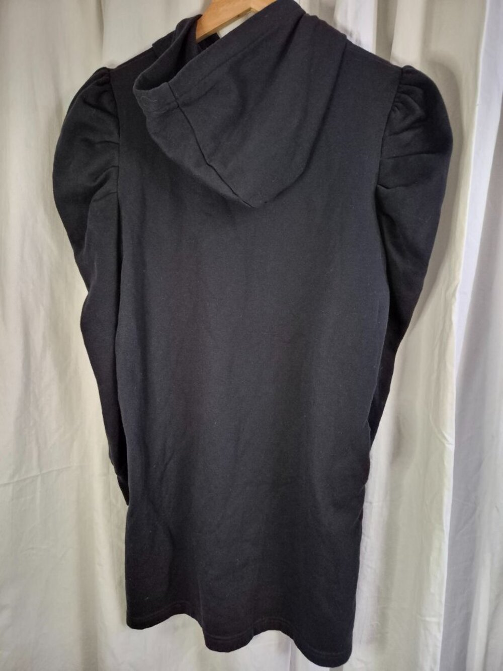 Rebecca Minkoff Janine Medium Black City Classic Pullover Lounge Sweatshirt Dres - Picture 4 of 5